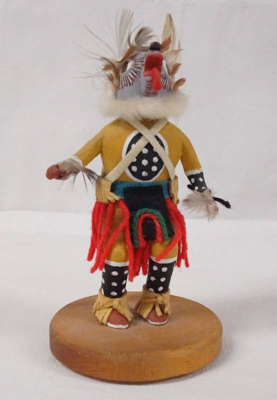 lot 6199 image: Kuchina Wolf Wooden Indian Figurine- Very Neat