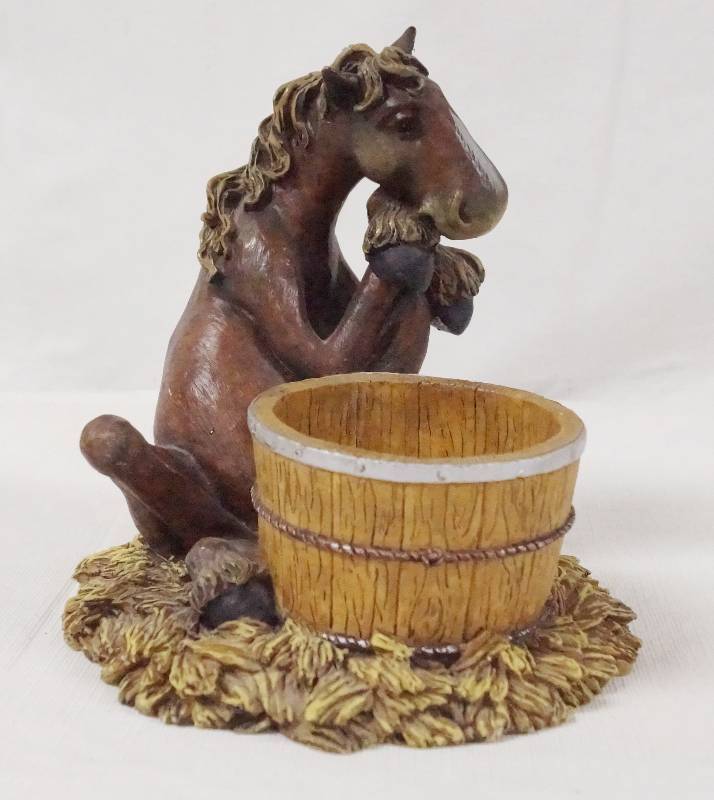 lot 6254 image: Horse by Well Figurine- Marked 1023,366- Handcrafted in China- Cute
