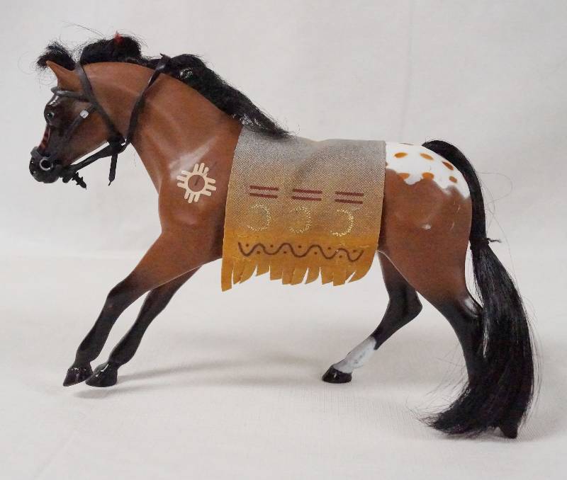 lot 6261 image: Native American Indian Painted Horse Toy