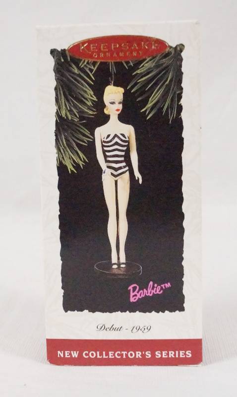 lot 6275 image: Hallmark Keepsake Ornament - Barbie - Debut - 1959 - in Original Box Excellent Condition