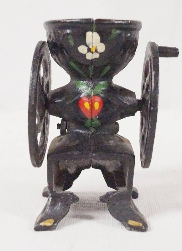 lot 6285 image: Cast Iron Mill Toy - Handle Turns  - Neat