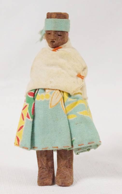 vintage indian doll with papoose