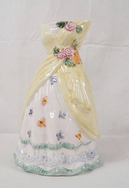 lot 6345 image: Unique Dress Vase - Vintage