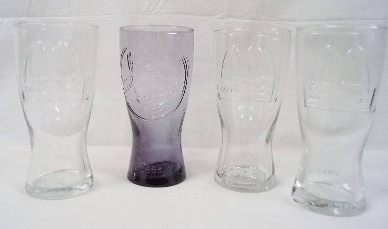 lot 6349 image: Lot of 4 McDonalds Collector Glasses