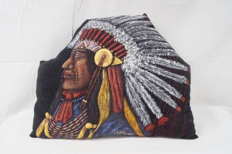 lot 6360 image: Really Cool Indian Pillow - Looks Great on the Couch