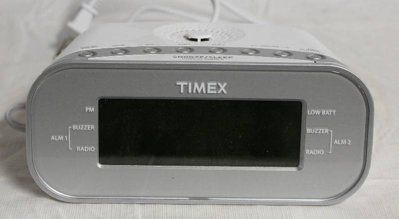 lot 5025 image: Timex Digital Alarm Clock Radio w AUX Port