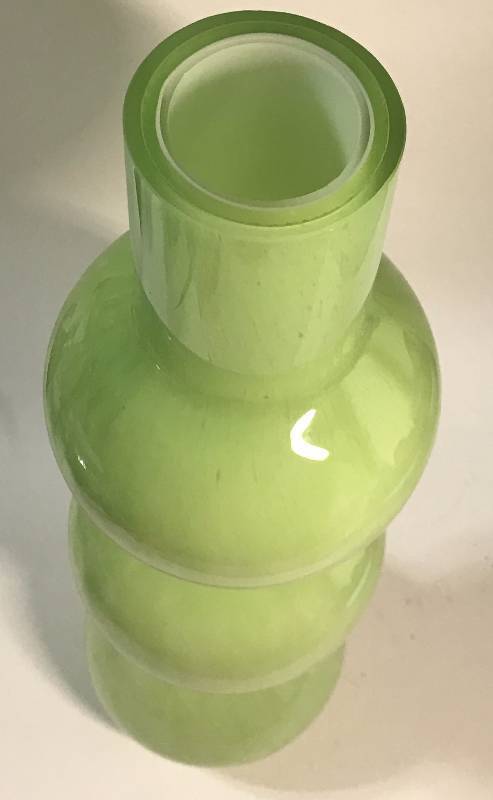 lot 1010 image: Super Cool Green Vase - Almost 2 foot Tall Groovy Baby