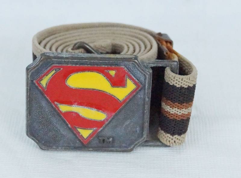 lot 4407 image: 74 YEARS OLD Very Rare and Old SUPERMAN Belt 1944 LEE NYC - VERY COLLECTIBLE