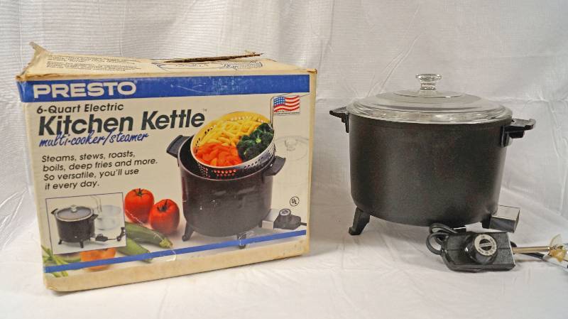 Presto 6 Quart Electric Kitchen Kettle Multi Cooker Steamer Very Presto 6 Quart Electric Kitchen Kettle Multi Cooker Steamer Very Cool Combined Estate And More 2004 Chevy 4x4 Trailblazer Coins