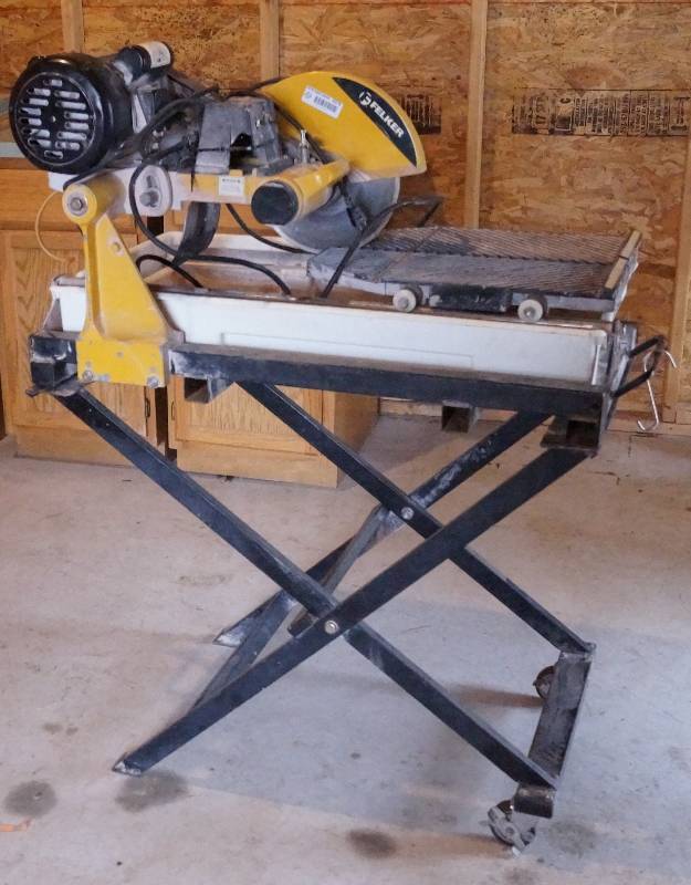 Felker 15 Amp 3450 RPM Wet Tile Saw with Stand See Video! POWER