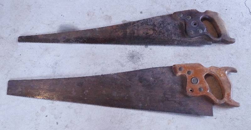 lot 6395 image: Lot of 2 Hand Saws
