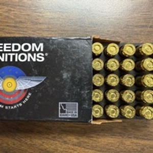lot 707 image: 135g HP Freedom Munitions 9mm Ammunition Box 50rnds