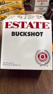 lot 717 image: Estate 12 Gauge 00 Buckshot Shells - 25 Count Box