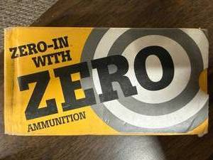 lot 738 image: 9 mm hollow .115 grain 50 round box Zero ammo co