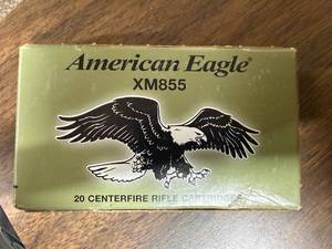 American Eagle XM855 5.56x45mm Ammunition Box 20 rounds