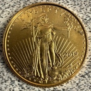 lot 52 image: American Gold Eagle Coin 110 oz