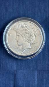 lot 507 image: 1922 Peace Silver -CAP Dollar with Certificate