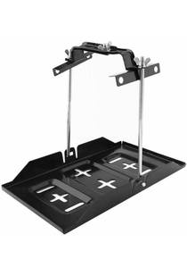 lot 75153 image: THEPRO Battery Hold Down Tray Kit, Corrosion-Resistant Steel Storage Battery Holder Adjustable Bracket Clamp for Car, Boat, Marine (23cm Bolt with 28cm Battery Tray