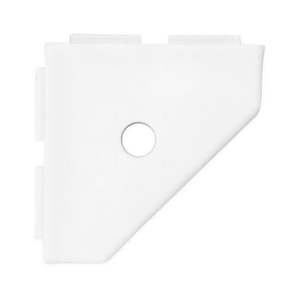 lot 75169 image: Questech Decor Shower Shelf 5 inch Geo Lugged Soap Dish Bright White Matte