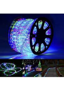 lot 75208 image: 100ft LED Rope Lights Outdoor, 720 LED Connectable and Flexible Tube Lights with 8 Modes, Waterproof LED Rope Lighting for Garden, Patio, Pool, Bedroom, Party, Indoor Outdoor Decoration (Multicolor