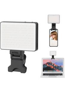 lot 75274 image: King Ma Portable Selfie Phone Light, 3 Modes LED Clip on Light Rechargeable Video Light for iPhone Pictures, TikTok Vlog, Computer Laptop Video Conferencing, (Selfie Light)