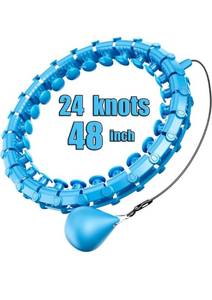 lot 75280 image: Dumoyi Smart Weighted Hoop for Adults Weight Loss,Infinity Fitness Hoop Plus Size for Women Smart Exercise Equipment