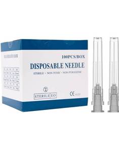 lot 75311 image: 27 Gauge 1 Inch Needle,100 PCS Luer Lock Industrial Dispensing Accessories Needles,Individually Wrapped