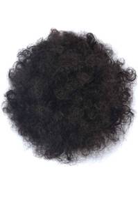 lot 75318 image: MIPPER Afro Short Kinky Curly Puff Drawstring Ponytail Hairpiece Hair Bun African American Black Women Hair Extension (black brown)