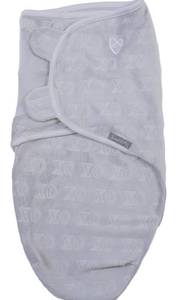 lot 75351 image: SwaddleMe by Ingenuity Original Swaddle in Velboa - Size SmallMedium, 0-3 Months, 1-Pack (Hugs & Kisses)