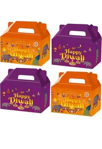 lot 75353 image: HABDJILTY 20 Pcs Happy Diwali Gift Bags,Festival of Lights Gifts Boxes for Birthday Gift Packs Snacks Candy Bags Diwali Party Favor
