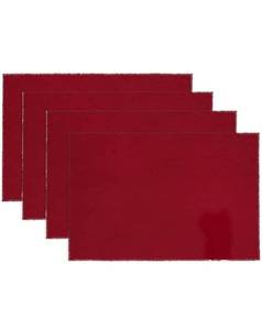 lot 75371 image: Red Placemats Set of 6 Placemats Machine Washable Placemats for Summer � Dru 11.8  17.7in