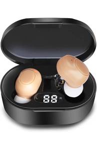 lot 75390 image: CIS Hearing Aids, Miniature Hearing Amplifiers for Adults with Noise Cancelling, Rechargeable Hearing Aids for Seniors with Crystal Clear Sound, and LED Power Display