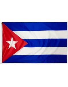lot 75393 image: DANF FLAG Cuba Flag 3x5 Foot Polyester Cuban National Flags Polyester with Brass Grommets 3 X 5 Ft