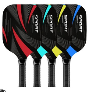 lot 75404 image: Pickleball Paddles, Pickleball Set of 4 Premium Wooden Pickleball Paddles