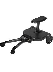 lot 75409 image: Universal 2-in-1 Stroller Board, Buggy Child Board with Seat Removable Pedal Pushchair Wheeled Board, Holds Children Up to 55lbs (3-7 Years Old)