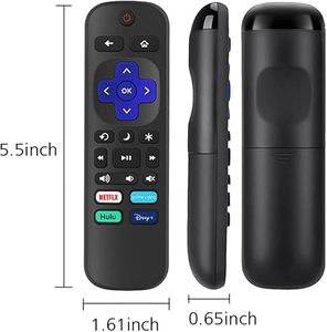 lot 75345 image: Remote for Roku Remote, for Roku Player Remote, for Roku TV Remote, for Roku Box 1 2 3 4, Roku Express, Roku Premiere, Roku Ultra, for TCL Hisense Onn Roku TV with Anti-Loss Cover