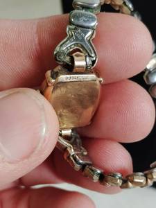 lot 30 image: Small Girard Perregaux Ladies Watch Says 14k Gold on the Back