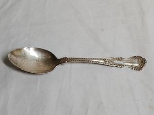 lot 37 image: Sterling Spoon Etched with EDWIN