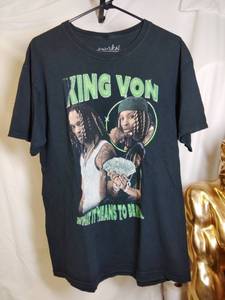 lot 362 image: Vintage KING VON Size Large T Shirt