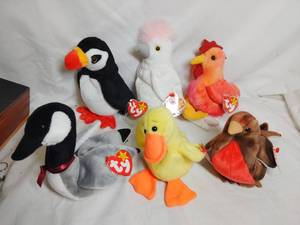 lot 514 image: Bird Beanie Babies with Original Tags