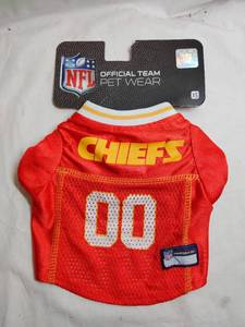 lot 565 image: Pets First NFL Kansas City ChiefsLicensed Mesh Jersey for Dogs and Cats - Extra Small