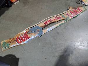 lot 577 image: 6ft Out Home On The Lake Wall Art SO COOL