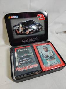 lot 17 image: Dale Earnhardt Playing Cards and Tin