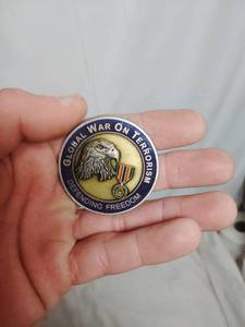 lot 79 image: Global War on Terrorism Defending Freedom Coin