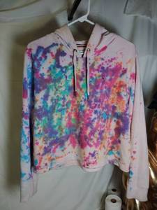 lot 121 image: TOMMY HILFIGER Vintage Womens Size Large Tye Dye Hoodie