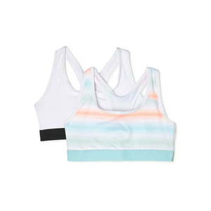 lot 1011 image: Athletic Works Girls Sports Bra 2 Pack