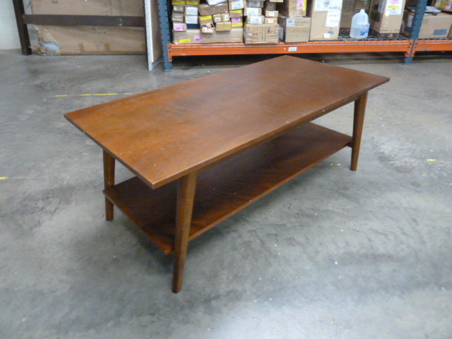 lot 42 image: NEW MID CENTURY MODERN COFFEE TABLE