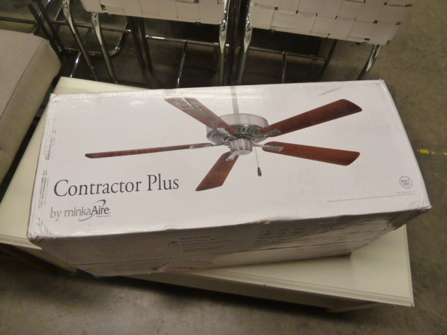 lot 10 image: BRAND NEW CONTRACTOR PLUS CEILING FAN -OIL RUBBED BRONZE