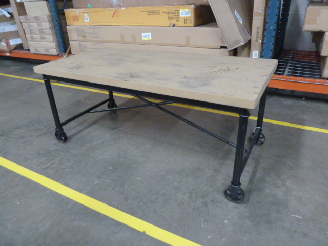 lot 1 image: INDUSTRIAL COFFEE TABLE