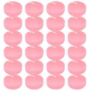 lot 2009 image: 10 Hour Pink Floating Candles Large 3 Unscented Dripless Pool Water Wax Floating Candles for Vases, Centerpieces at Valentines Day Wedding, Party, Holiday, Set of 12